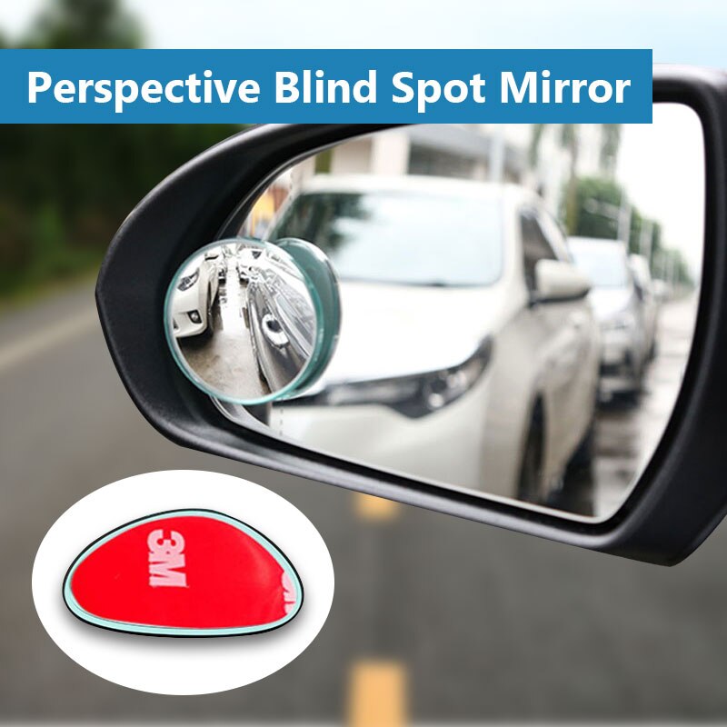 2 stk. 360 graders roterende skubbil bakspejl lille spejl stor vision omvendt blinde punkt spejl biltilbehør