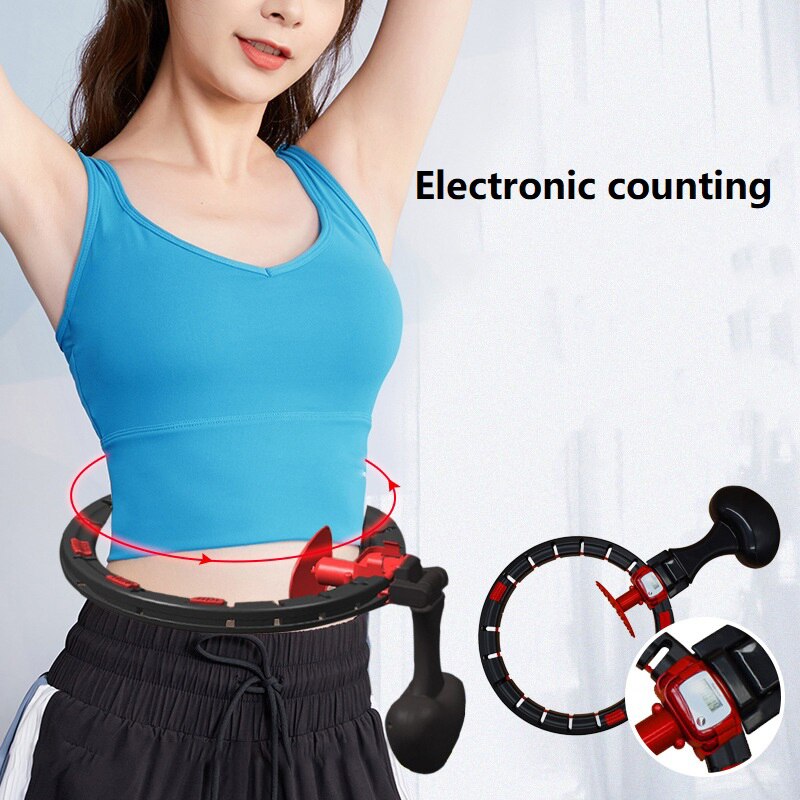 Smart Hoops Exercising Equipment Fitness Electronic Counting cycle Yoga Lose Weight Body Building Home Gym Indoor Activity