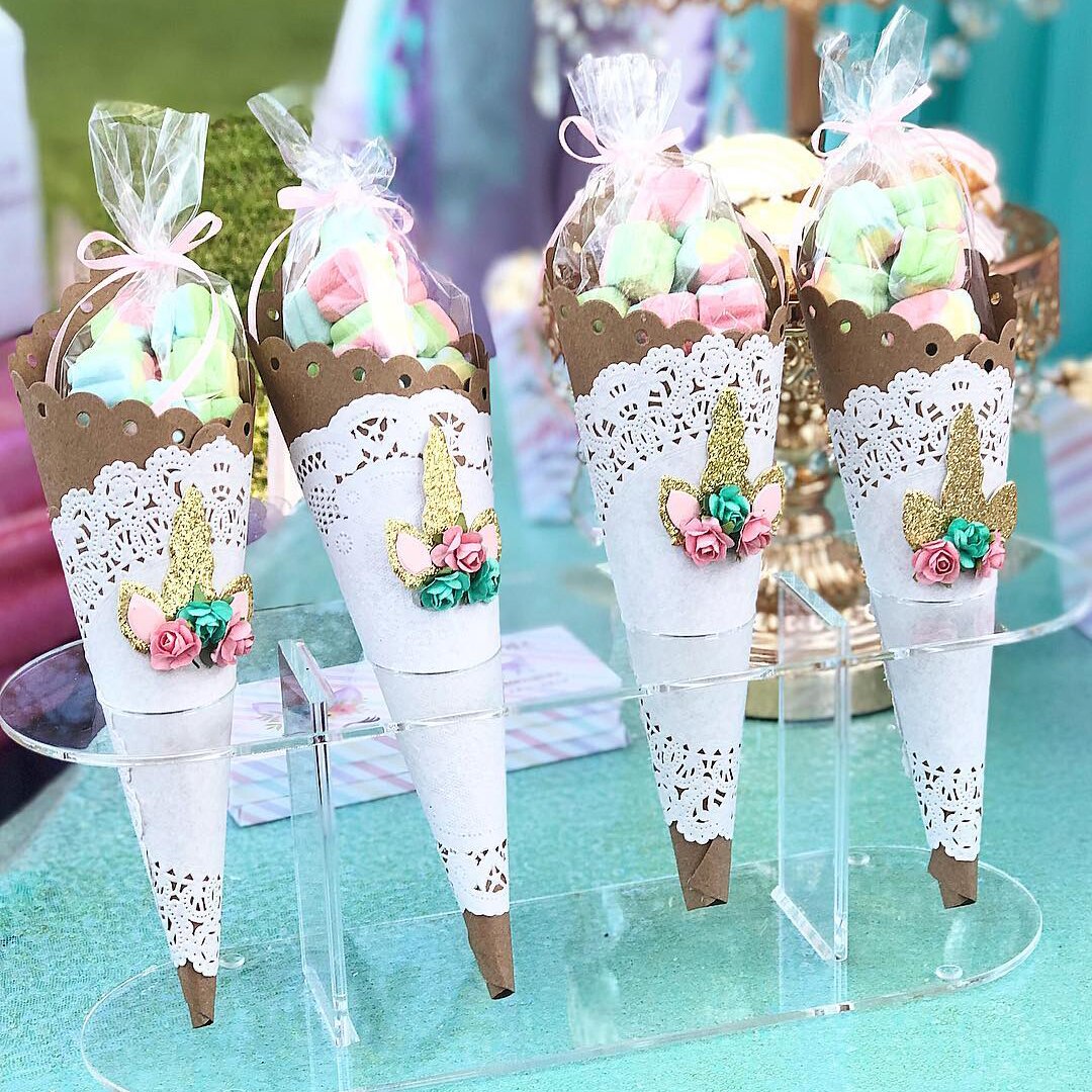 50 pcs clear cellophane candy packaging bag wedding birthday party decoration dessert candy bag conical storage packaging bag