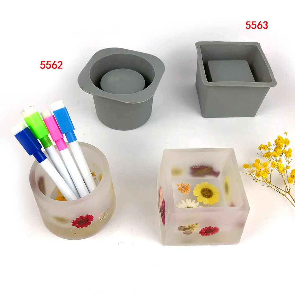 2 Styles Large Flower Pot Concrete Cement Silicone Mold Handmade Aromatherapy Clay Flowerpot Mould Form Succulent Plants Crafts