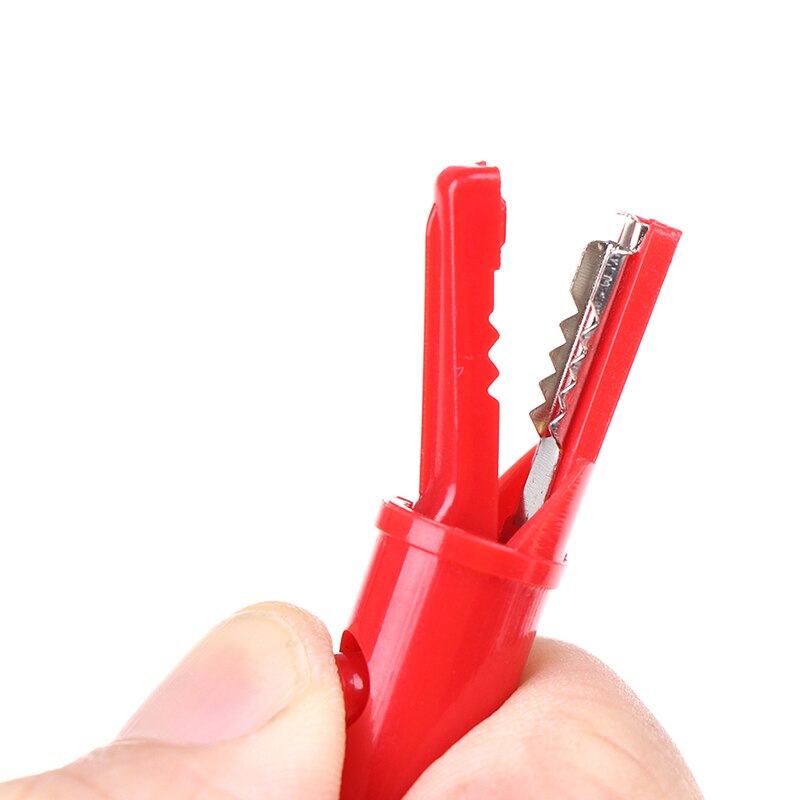 2 Stuks Push Button Type Volledige Beschermende Alligator Clip Voor Professionele Multimeter
