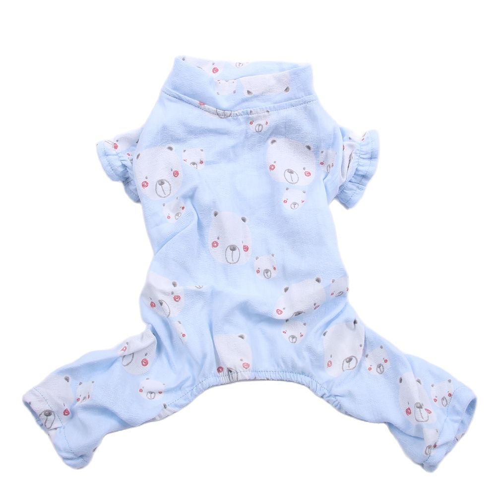 Hundar katter pyjamas jumpsuit björnar katt valp nattskjorta träningsoverall 5 storlekar 3 färger