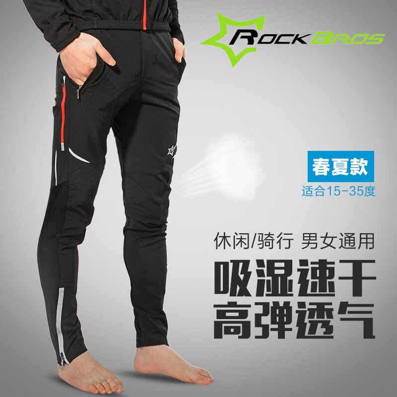 Rockbros sykkelbukser herre damer pustende vår sommer sykkel bukse  s 3xl 4xl butikk vei mtb bukser lange sykkelbukser