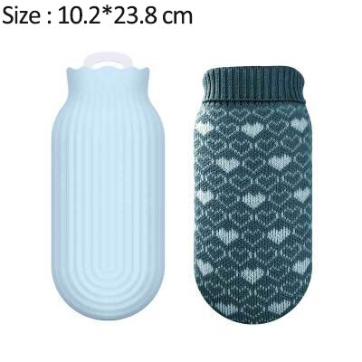 Vandflaske bærbar opvarmning eksplosionssikker vandflaske vandopvarmning hånd silikone essentiel varmtvandspose: 5
