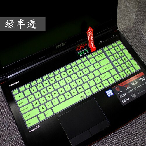 Keyboard Cover for MSI GE63VR Notebook GL62M GP72 GL63 GS63 Computer Keyboard Protection Film Dustproof Protecter Film: type5