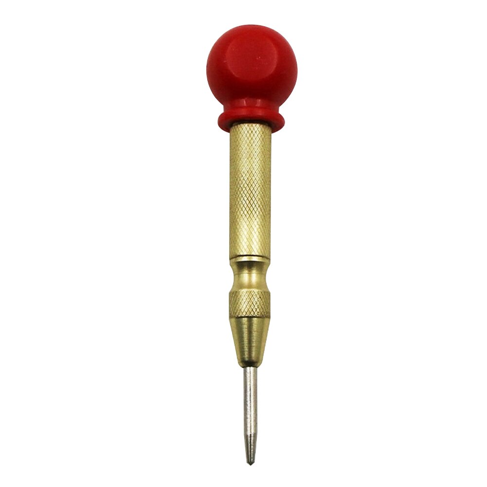Automatische Center Pin Punch Spring Loaded Markering Starten Gaten Tool Hout Druk Dent Marker Houtwerk Hulpmiddel Boor: Gold