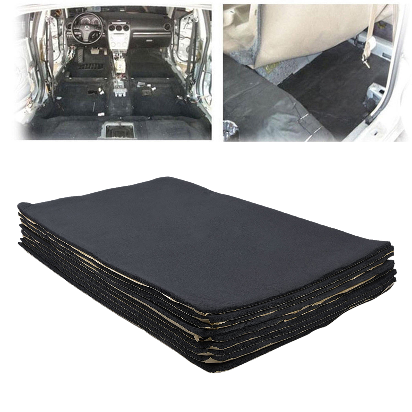 9 fogli Auto Auto fonoassorbente isolamento termico Pad materiale automobili accessori interni