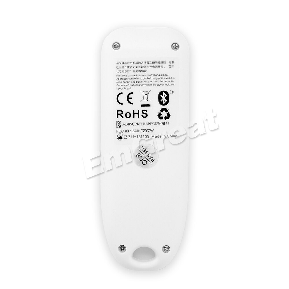 Zhiyun ZW-B01 control remoto inalámbrico Bluetooth Compatible con grúa Zhiyun rider-m 3 ejes cardán de cámara portátil