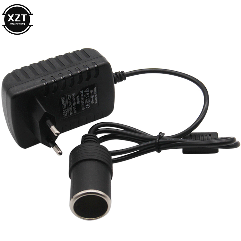 Encendedor de cigarrillos de 24W para el hogar, 220V CA a 12V CC 2A, adaptador de encendedor de cigarrillos para coche, convertidor de enchufe, probador de carga de coche