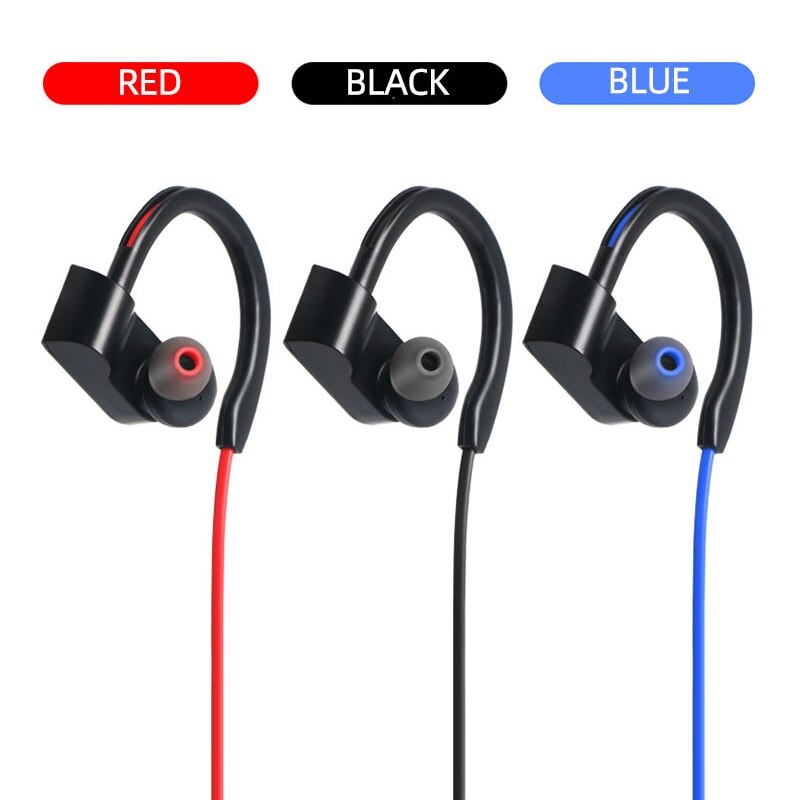 Cool Dier 5.0 Bluetooth Oortelefoon Sport Oorhaak Ruisonderdrukking Stereo Draadloze Koptelefoon Met Microfoon Voor Iphone Huawei Telefoon