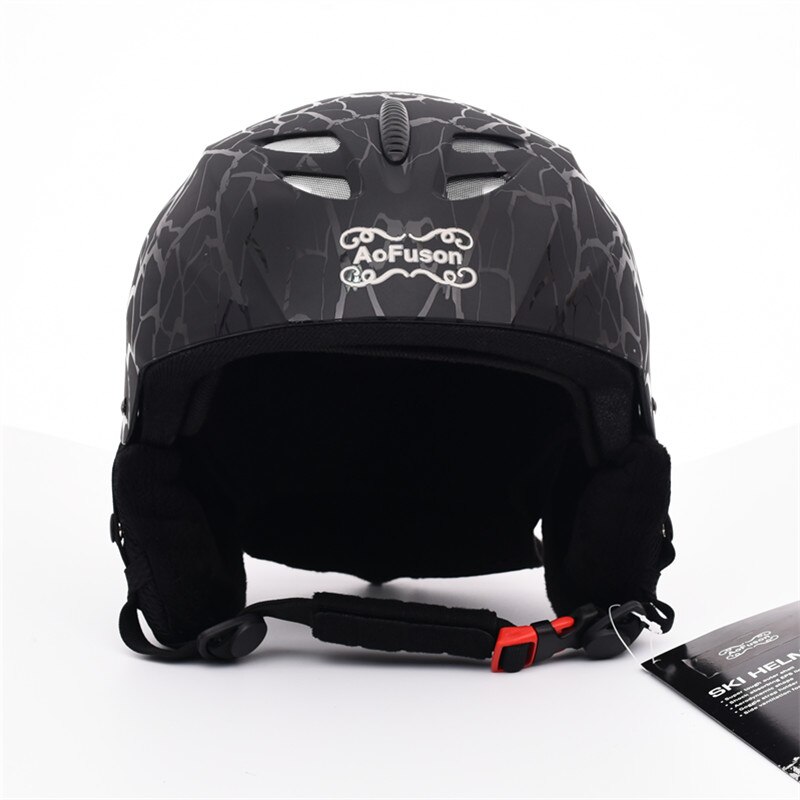 Snowboard Ski Helm Met Anti-Fog Ski Goggle Integraal Gegoten Ademend Helm Dubbele Lagen Grote Visie Skiën Goggle bril