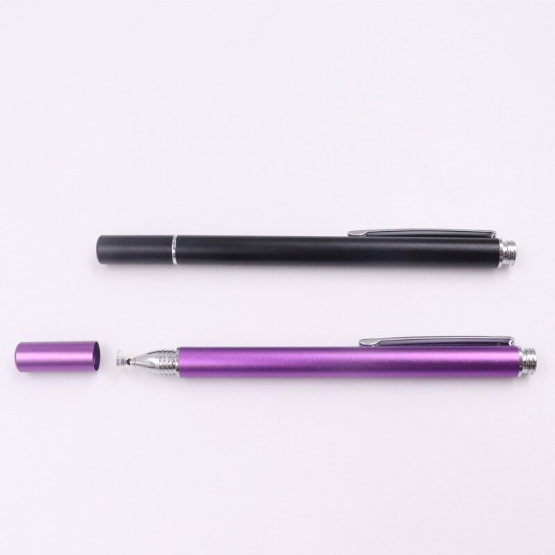 disc tip stylus touch pen with metal clip for your study and work