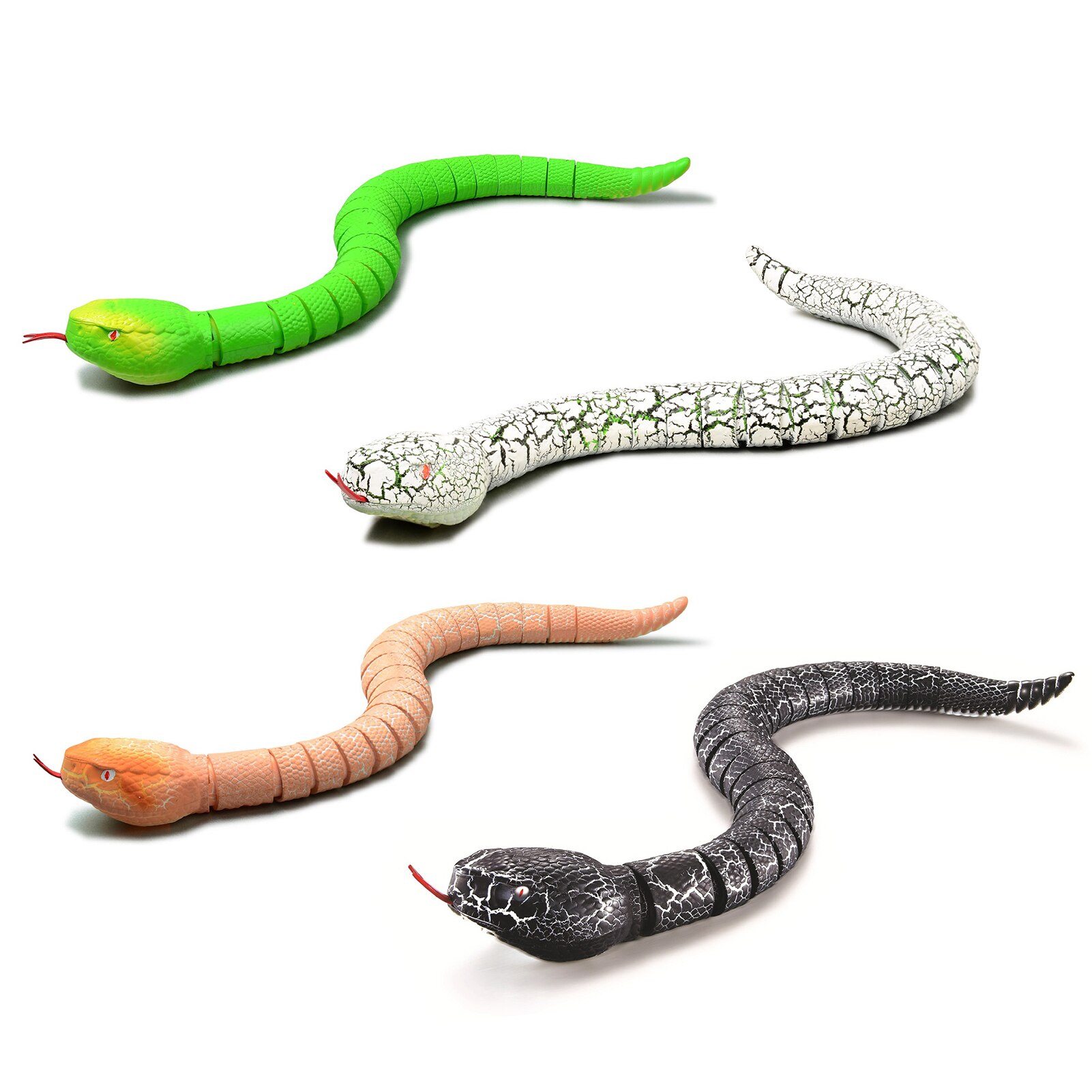 Novelty Rc Snake Viper Remote Control robot Animal Toy with USB Cable Funny Terrifying Christmas kids Children