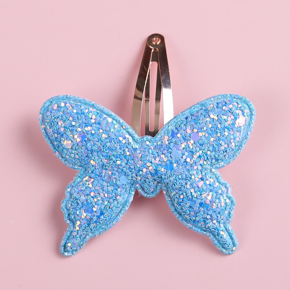 1 Stuk Pailletten Cartoon Vlinder Haar Clips Voor Meisjes Boutique Haarspelden Meisje Haarspeldjes Kids Haarspelden Baby Haar Accessoires: 3