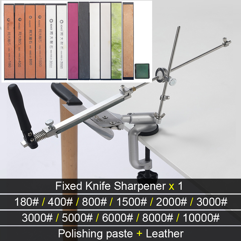 RUIXIN PRO Angle Sharpeners Fixed Knife Sharpener Sharpening System Grit120-10000# Sharpening Stone Aluminum alloy: Professional Set