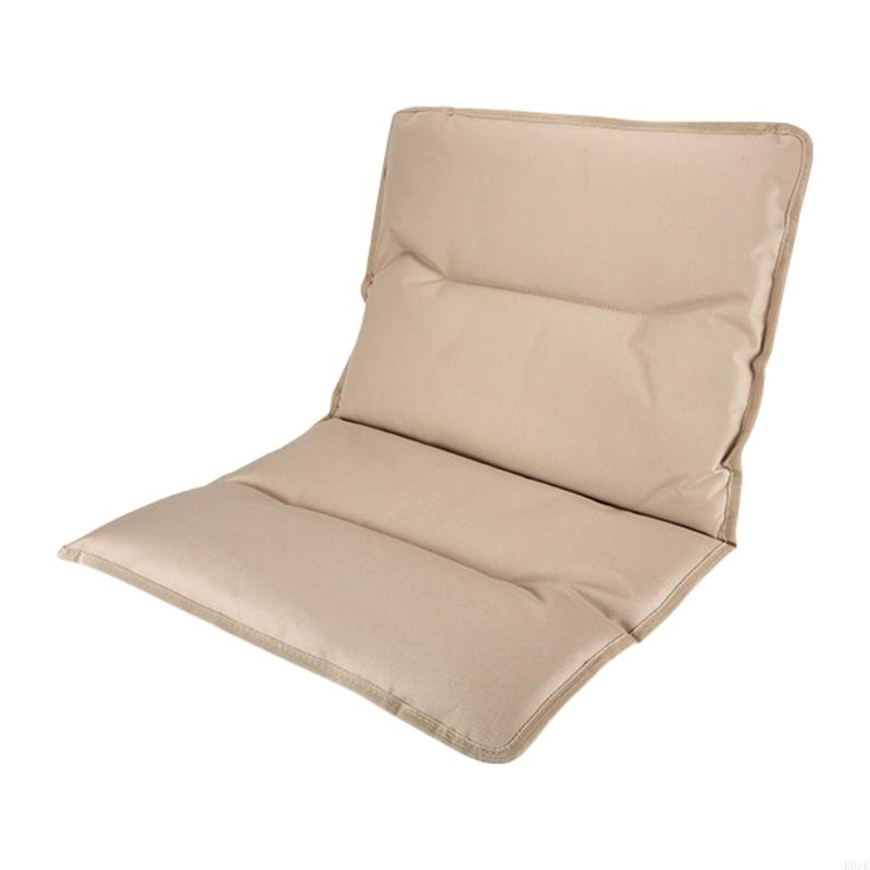 R6fe draagbare vouwkussenstoelen stadion stoelen kussen buiten stoel katoenen kussen comfortabel camping stoel kussen te: Bruin