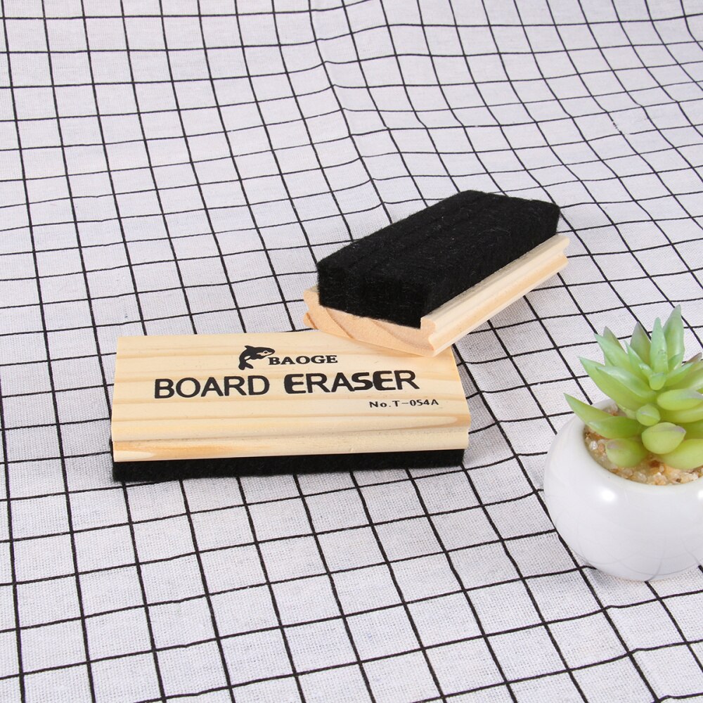 2pcs Chalkboard Eraser Wool Felt Eraser Dustless Wood Blackboard Eraser Chalkboard Eraser