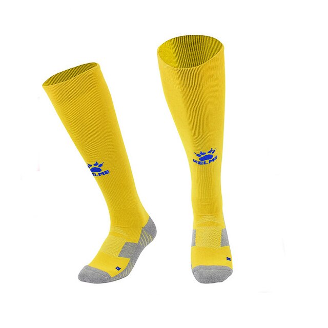 KELME Sport Socken Männer Fußball Socken Anti Slip Fußball Socken Baumwolle Strümpfe Gute Atmungsaktiv Männlichen K15Z908: XL / YELLOW