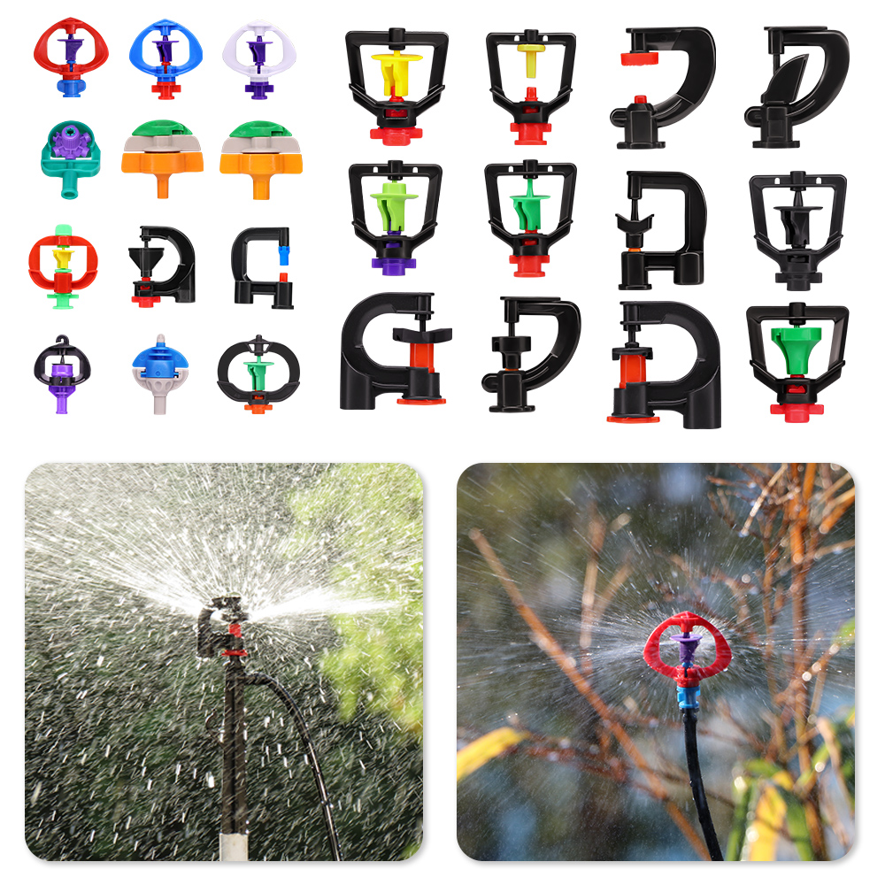 24-stijlen Tuin Micro-Irrigatiesproeiers Mini-Sproeiers Diy Gazon Boerderij Bewateringssysteem Refractie Jet Automatische Roterende Nozzle