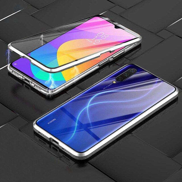 Double-Sided Tempered Glass Cases For Xiaomi Redmi Note 8 7 10 K20 Pro Magnetic Metal Phone Protective For Redmi 8A 7 Full Cover