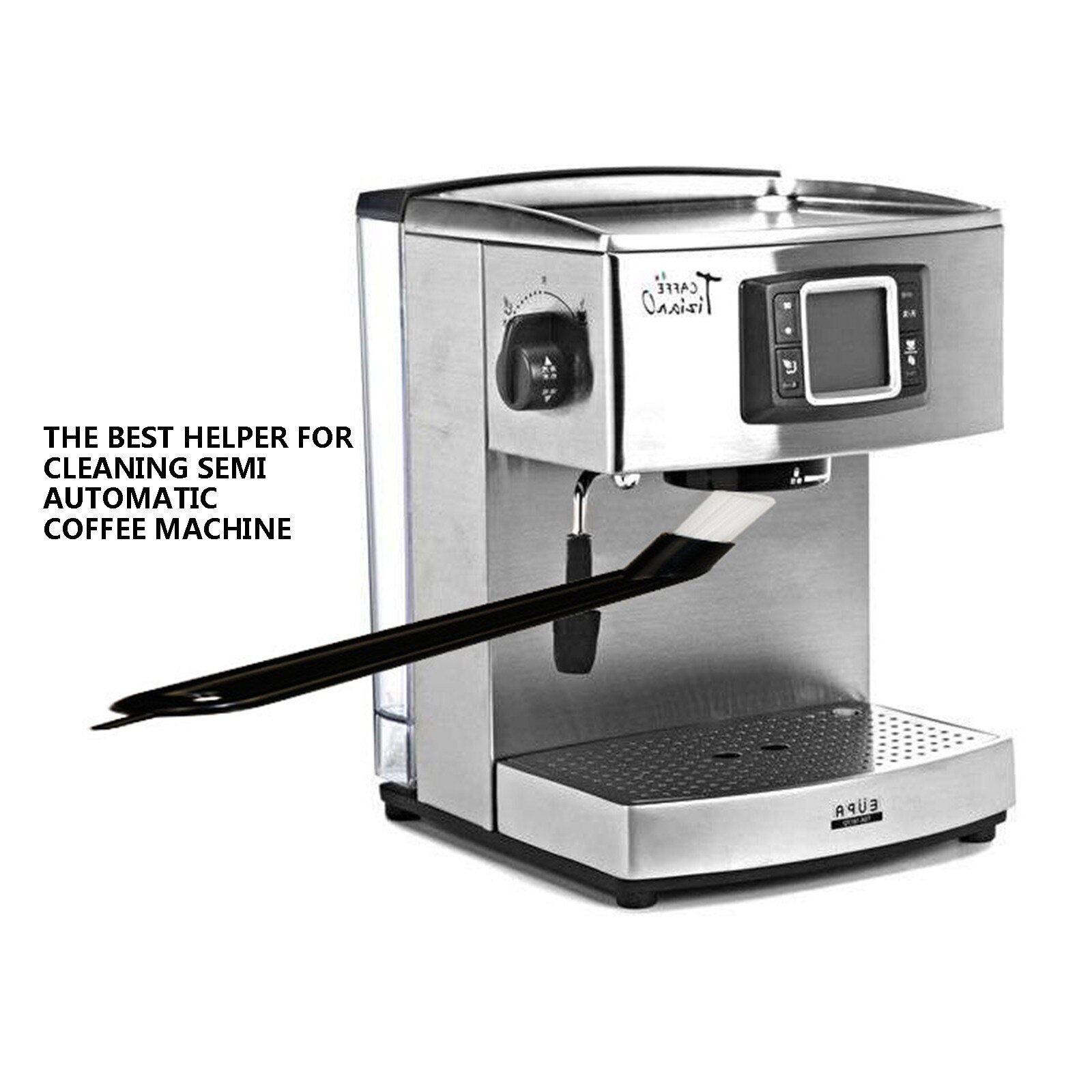 Coffee Brush Espresso Coffee Machine Cleaning Brush Machine Coffee Grime Cleaning Brush Plastic Handle Cleaner Tools