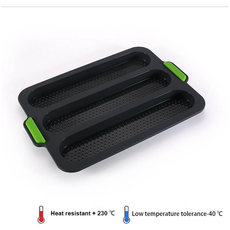 Silicone Baguette Mold Non Stick Bread Loaf Bakeware Kitchen Tool Food Grade Silicone High Temperature Resistance DIY Bread Mold