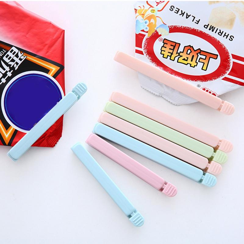 Plain Color Sealing Clip 5 Pack Food Preservation Sealing Clip Small Plastic Bag Snack Bag Sealing Clip