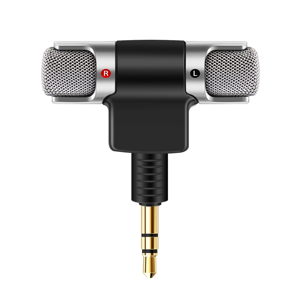 Mini Draagbare Microfoon Digitale Stereo Microfoon Digitale Stereo Recorder voor telefoon Professionele Microfoon met 3.5mm Jack Apparaat Recorder