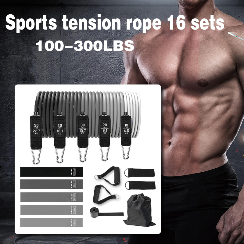 Workout Bar Fitness Weerstandsbanden Pak Pilates Yoga Trektouw Oefening Training Expander Fitnessapparatuur voor thuisbodybuilding