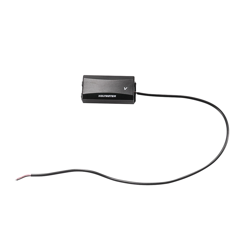 Mini voltímetro Digital LED para motocicleta, medidor de Panel, voltímetro, protección de conexión inversa, 12V-80V