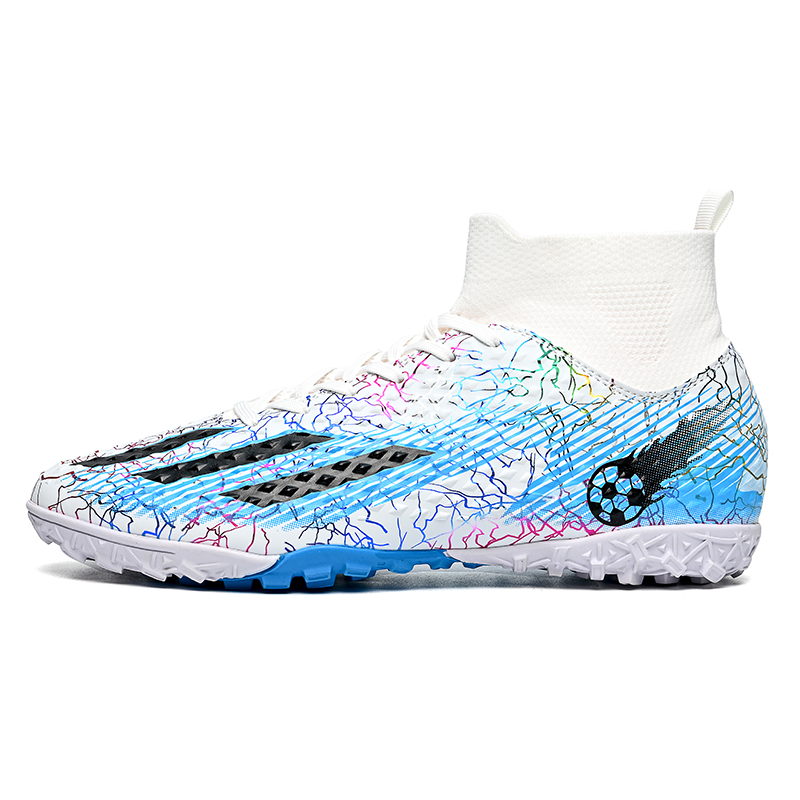 Outdoor football shoes, men's training sports shoes, sports shoes, fast original sports shoes, anti slip shoes, football boots: Blue / 41