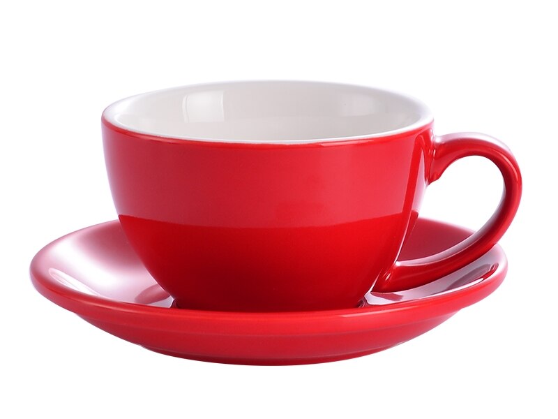 Mhv 1 Pcs 300 Ml, Prachtige Keramische Koffie Beker En Lepel Set, , grote Capaciteit Cup, Europese: 6