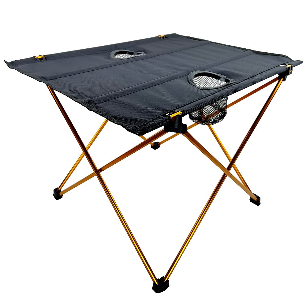 Faltbare Angeln Tisch Ultraleicht Oxford Tuch Tisch Camping Tisch Faltbare Tragbare mit Tasse Halfter für Camping, Wandern: 01