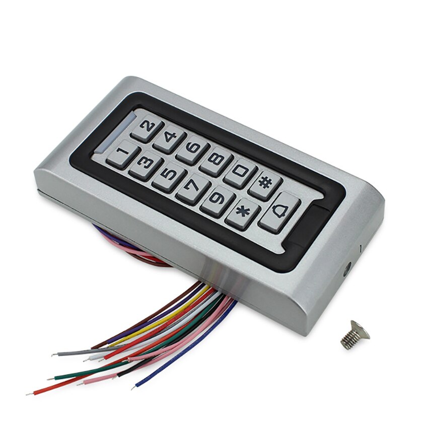 Door Access Control Keypad Waterproof WG26 PIN Code RFID Keypad Card Reader Password Access Control System for Home Door