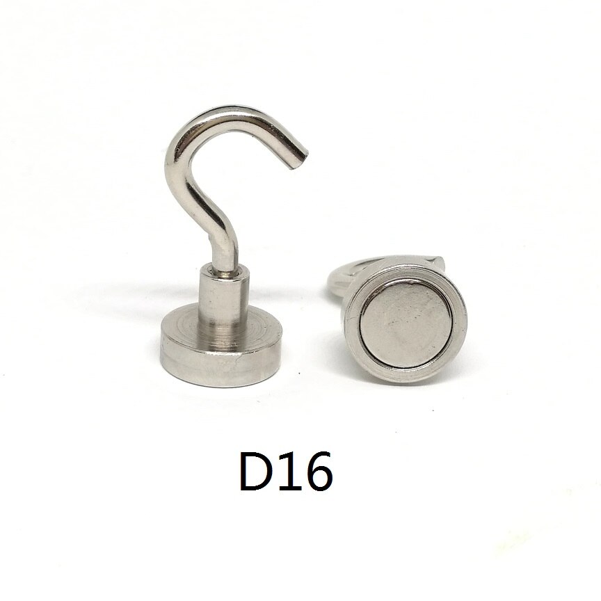 N42 magnetiska krokar stark neodym fiskemagnet hållare ndfeb grytmagnet krokar dia 16mm-60mm
