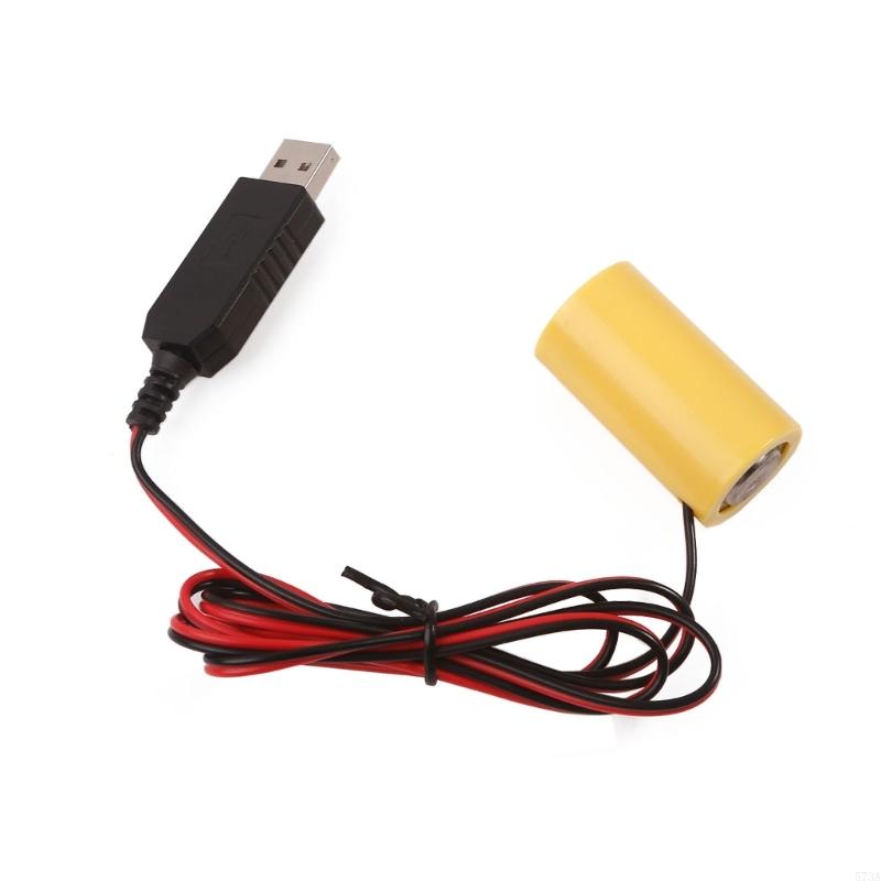 573a USB Power Converter Battery Vervang 4pcs 1.5V LR14 C