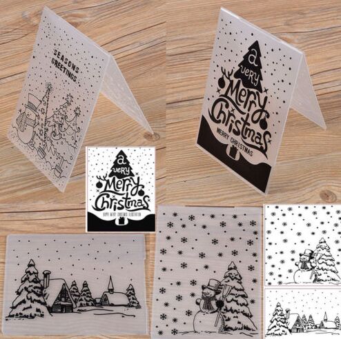 Jul prægning mappe diy card papercraft scrapbooking dekor skabelon dagbog