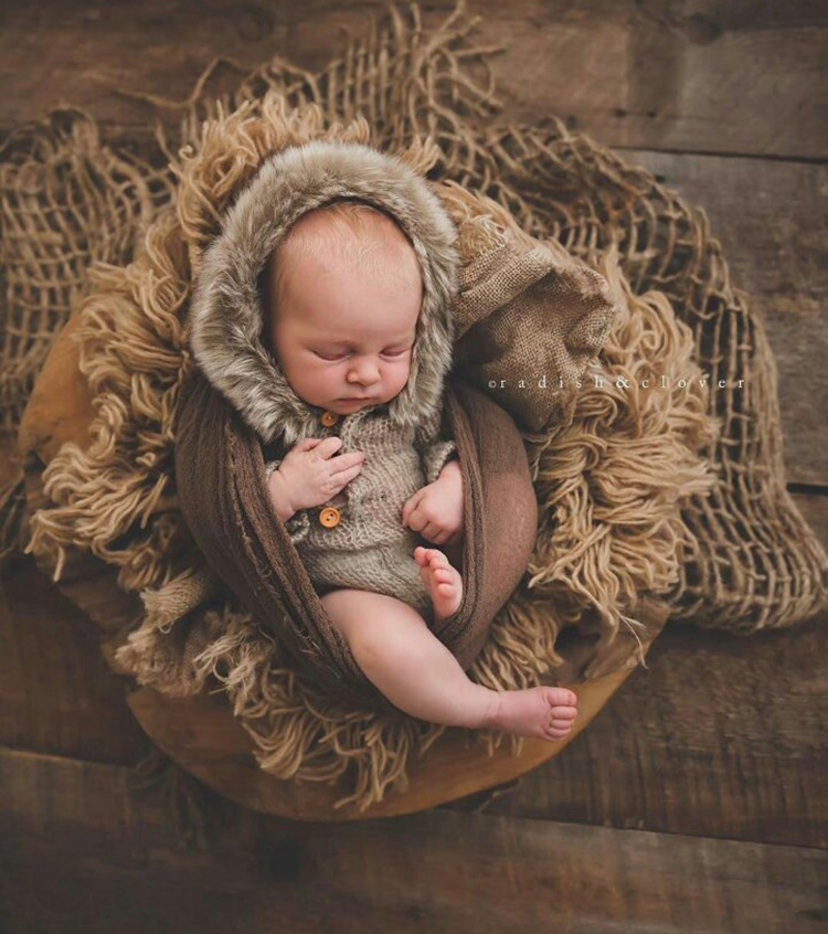 lino Tessuto Del bambino fotografia Coperte, neonato Foto Puntelli Cestino ripieno bambino in studio Foto Sullo Sfondo infantile Fotografia Puntelli