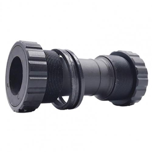 68-73mm Bike Bottom Bracket Aluminum Alloy Bicycle MTB Road Mountain Bike Threaded BB Bottom Bracket Easy to Install: black