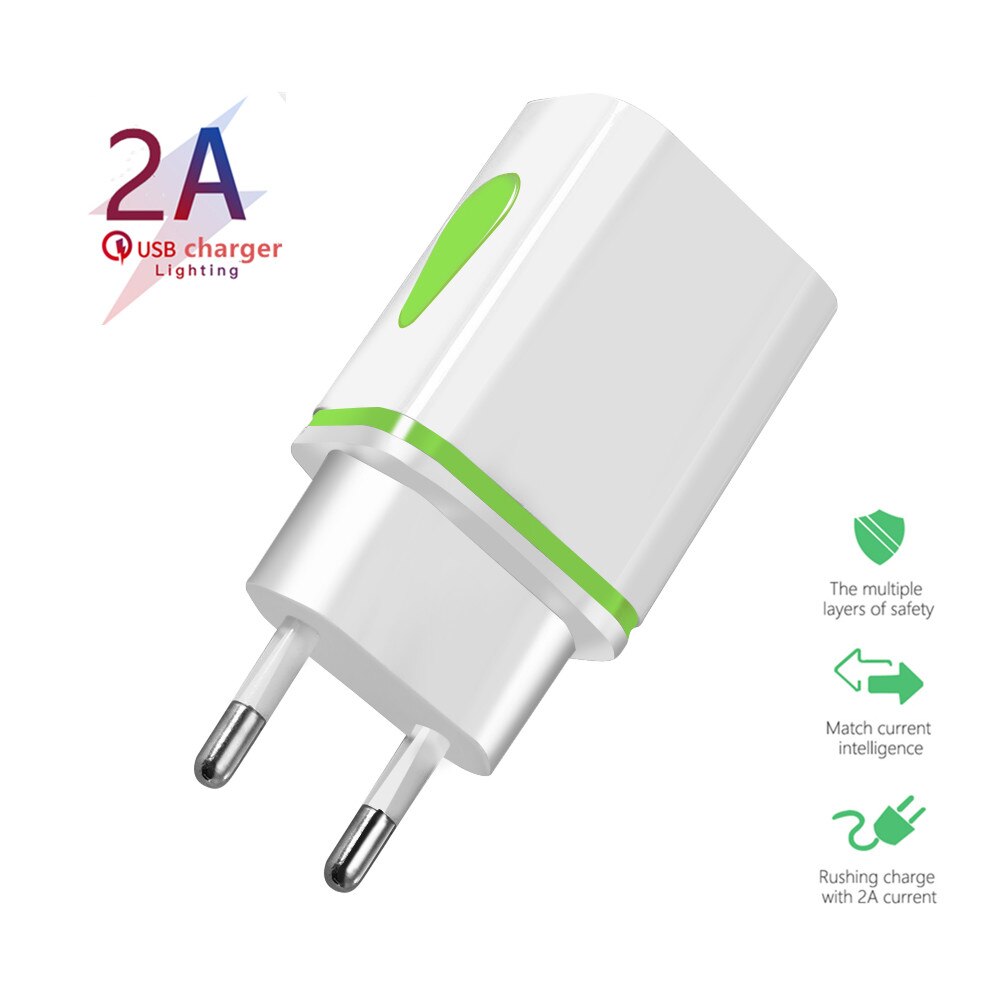 Dual USB Adattatore di Alimentazione Del Caricatore Del Telefono di Illuminazione A LED Universale di Ricarica Veloce Per Xiaomi Samsung Huawei Android Del Telefono del Caricatore UE/ US