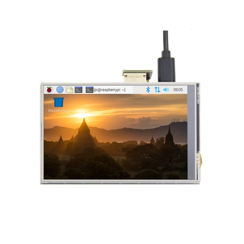 Pantalla táctil USB de 3,5 pulgadas, pantalla LCD HDMI para Raspberry Pi 3B + 4B, nueva