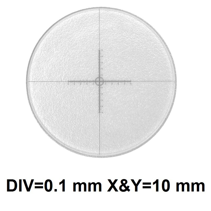 Okular Mikrometer Durchmesser 24mm Optische Glas Kreuz Herrscher Net Konzentrischen Kreise Ringe Nadel für Stereo Mikroskop 30 30,5mm: MS-1-HN