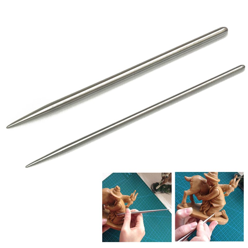 Pottery Modeling Stick Acupressure Texture Creasing Indentation Sharp Pottery Clay Tool Carving Clay Stainless Steel Tool