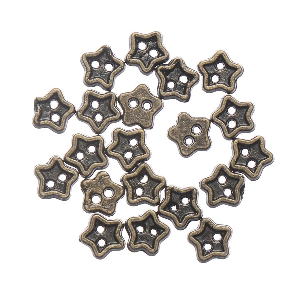 20 stk 4mm slikfarve håndlavet dukketøj spænder gør det selv dukketøj mini tegneserieknapper metalspænder til 1/6 dukketøj: 4