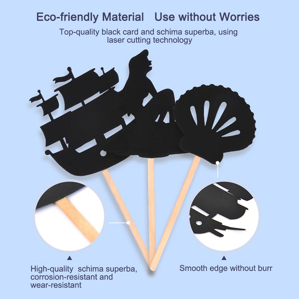 pcs Chinese Traditional Shadow Puppets Children Fairy Tales Educational Silhouette Game Interesting Hand Puppets Picture cozy