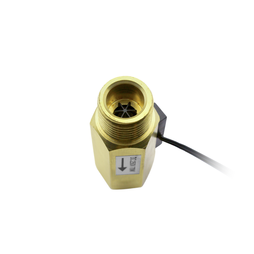DC 200V G1/2" Water Flow Sensor Switch Meter Copper Liquid Flow Switch DN15 70W SEN-CL21F