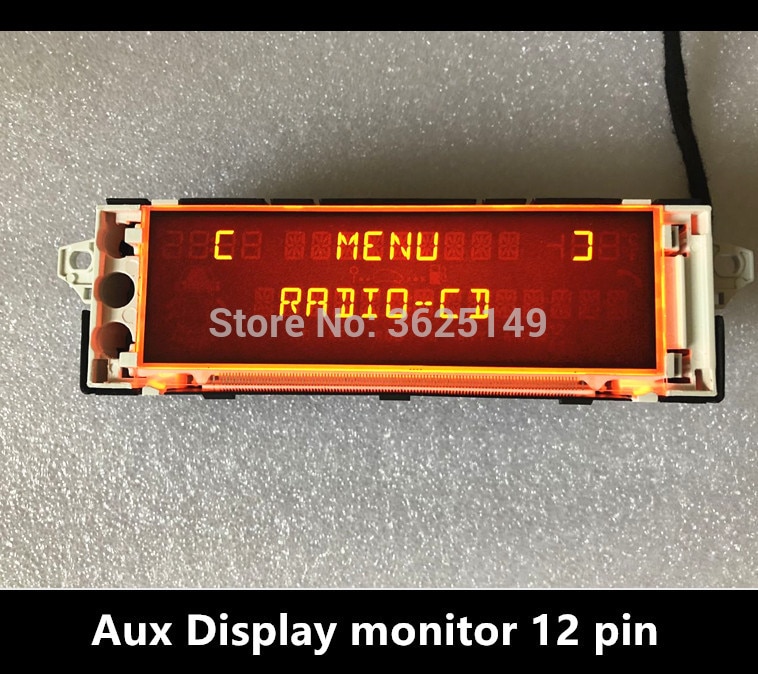 Support d'écran rouge de voiture | Pour Peugeot 307, moniteur d'affichage USB Aux, 12 broches, modèle 408, certains modèles, citroen C4