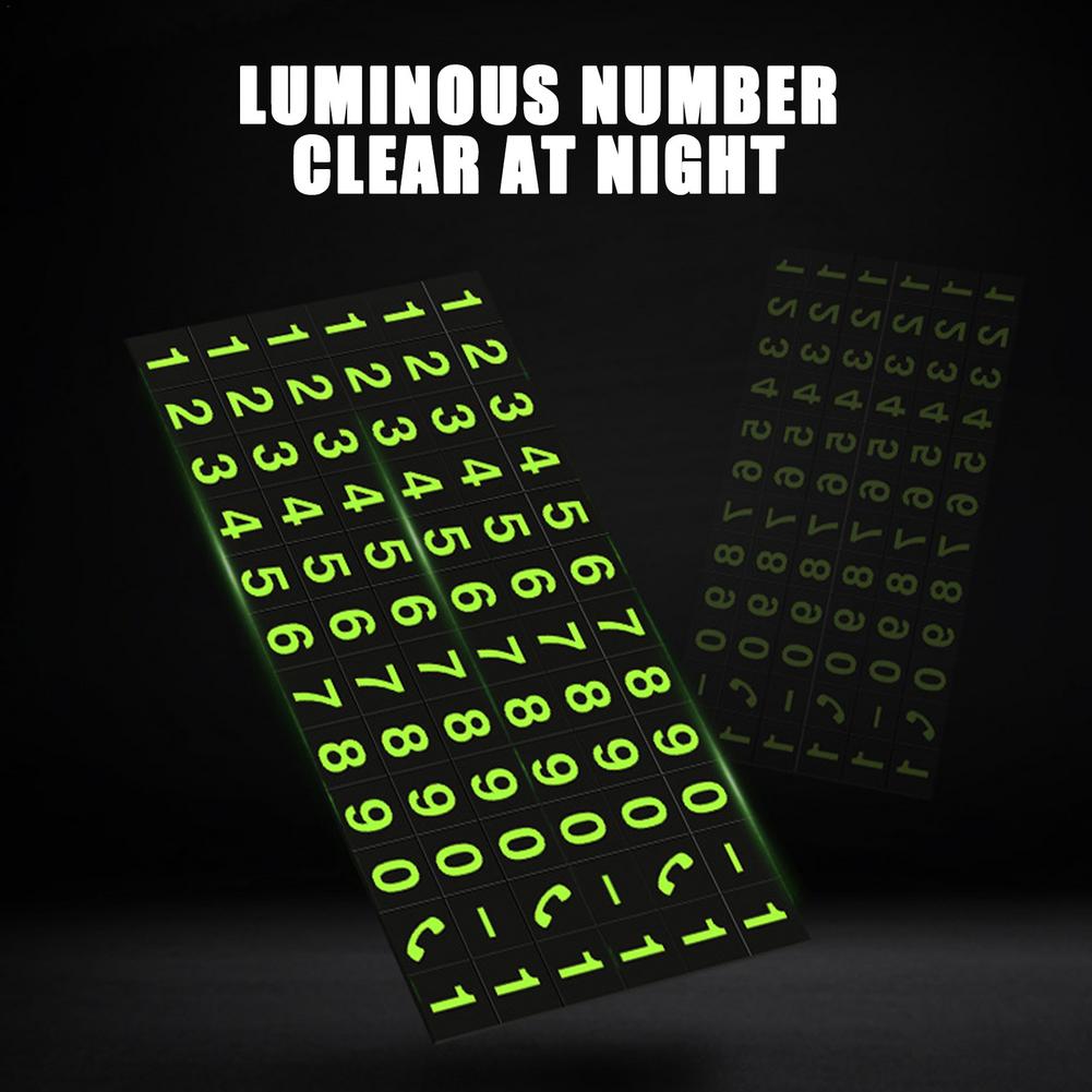 6 In 1 Lichtgevende Auto Parking Nummerplaat Auto Tijdelijke Parkeerkaart Sticker Auto Tijdelijke Stop Teken Telefoon Houder Card inserter