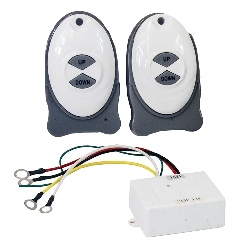 1Set Marine Anker Afstandsbediening Ankerlier Draadloze Schakelaar Voor Marine Yachat Fit 12V