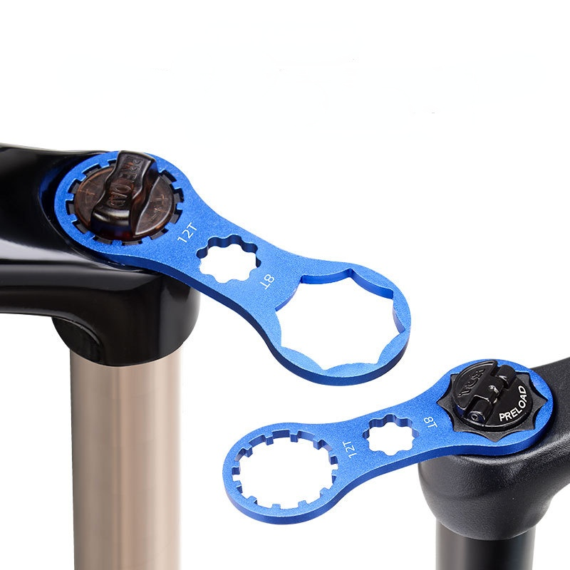 Aluminium Fahrrad Gabel Reparatur Werkzeug für SR Suntour XCR/XCT/XCM/RST MTB Fahrrad Gabel Deckel Schlüssel Demontage Werkzeug Fahrrad Werkzeug